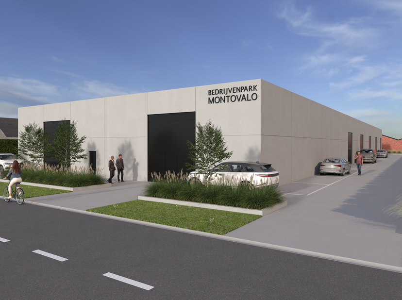 In het nieuwe bedrijvenpark Montovalo is er nog een unit van 240m² beschikbaar. Het gebouw is conform EPB en brandklasse C, waardoor alle activiteiten
